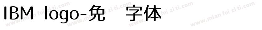 IBM logo字体转换